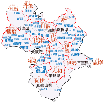 近畿地方図(小)