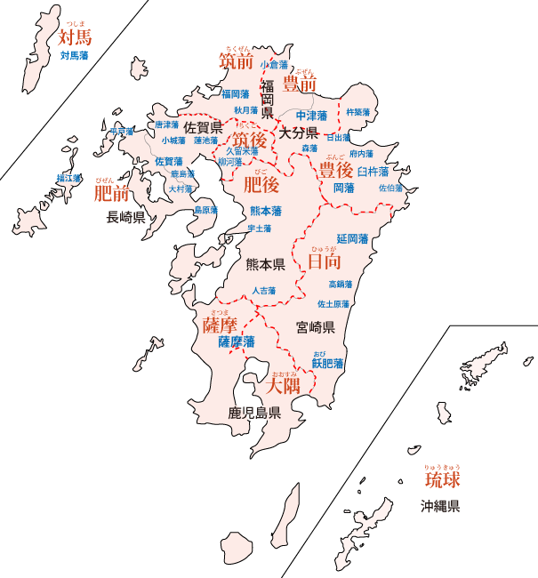 九州地方図(小)