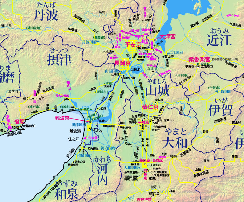 飛鳥奈良平安時代の都と百人一首